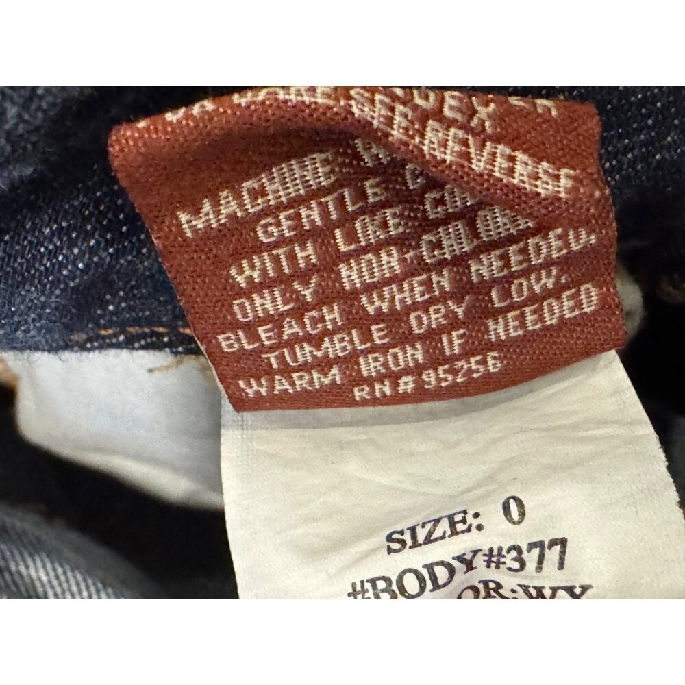 vintage Hint Jeans Distressed Denim Cargo Capri Pants Ankles Size 0 - Picture 3 of 8